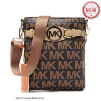 michael kors logo groot koffie crossbody zakken Tassen Winkel 5tzwk159